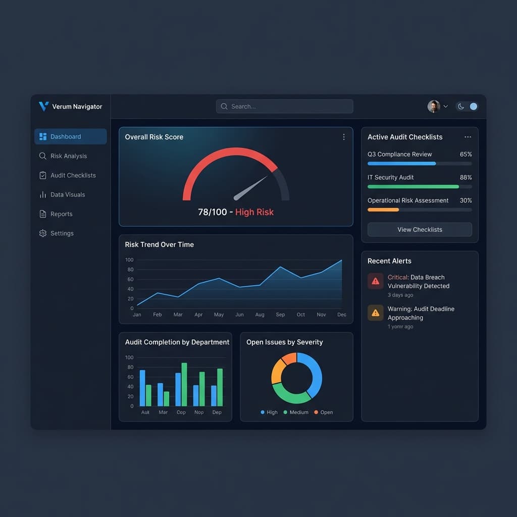 Verum Navigator Dashboard